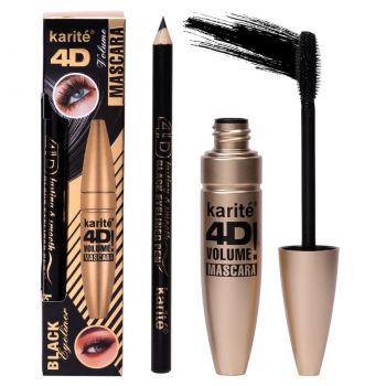 Set 2 in 1 Mascara 4D & Creion Ochi Karite