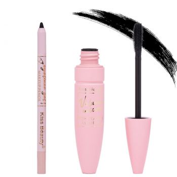 Set 2 in 1 Mascara & Eyeliner Carioca Kiss Beauty