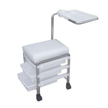 Scaun de Salon pentru Manichiura si Pedichiura CH-5005, Alb - Beautyfor Salon Seat for Pedicure & Manicure CH-5005, White, 1 buc