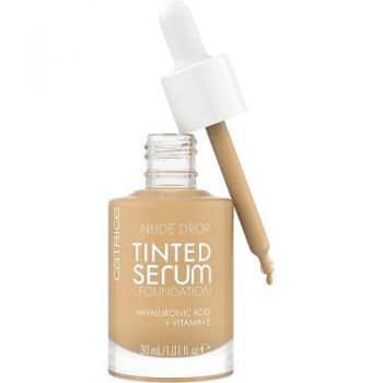 Fond de ten, Catrice, Nude Drop Tinted Serum, Acid Hialuronic si Vitamina E, 040N, 30 ml ieftin