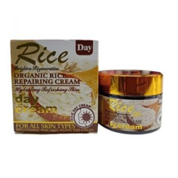 Crema hidratanta de zi, Wokali, Organic Rice Day Cream, Toate tipurile de ten, 55 g