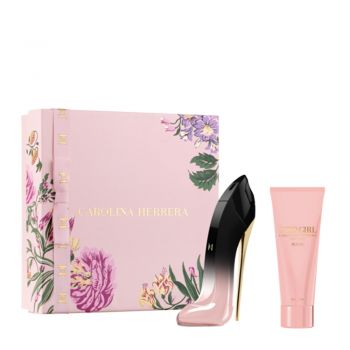 Set cadou Carolina Herrera Good Girl Blush Elixir, Femei, Apa de Parfum, 80 ml + Lotiune de corp, 100 ml