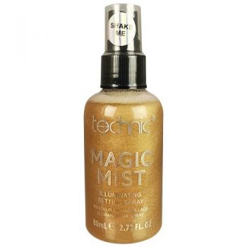 Spray iluminator fixare machiaj, Technic, Magic Mist, 24K Gold, 80 ml