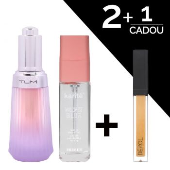 Set Fond de Ten TLM Age Perfect Natural Matte + Primer Machiaj Karite Velvet Blur + CADOU Concealer Lichid Derol Silky Flawless