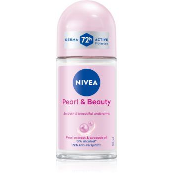 NIVEA Pearl & Beauty deodorant roll-on antiperspirant pentru femei