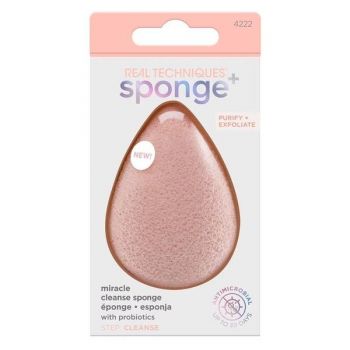 Burete pentru Curatarea Fetei - Real Techniques Miracle Pore Sponge+, 1 buc