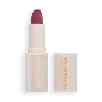 Ruj de Buze Satinat - Makeup Revolution Lip Allure Soft Satin Lipstick, nuanta Berry Boss, 3.2 g ieftin