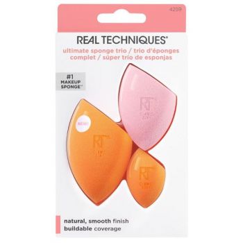 Set 3 Bureti pentru Machiaj - Real Techniques Ultimate Sponge Trio, 1 set