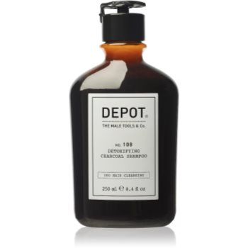 Depot No. 108 Detoxifing Charchoal Shampoo șampon detoxifiant pentru curățare pentru toate tipurile de păr