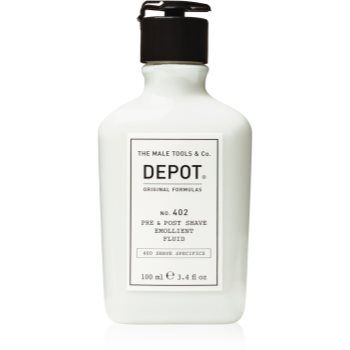 DEPOT 400 SHAVE SPECIFICS NO. 402 PRE & POST SHAVE EMOLLIENT FLUID balsam after shave