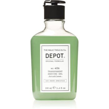 Depot No. 406 Transparent Shaving Gel gel pentru bărbierit