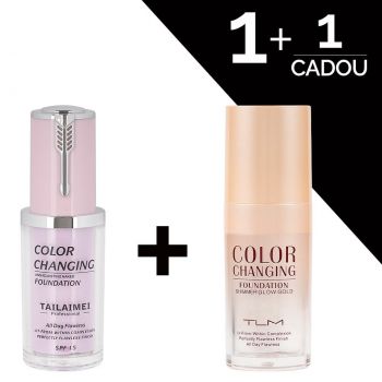 Set Fond de Ten TLM Waterproof Color Changing Violet & Shimmer Glow 1 + 1 CADOU ieftin