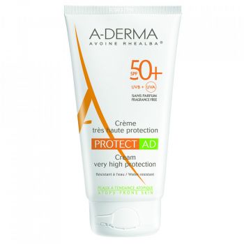 Crema protectie solara Protect AD SPF 50+ Laboratoires A- Derma (Concentratie: Crema, Gramaj: 150 ml)