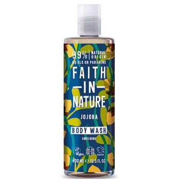 Gel de Dus Natural Reconfortant cu Jojoba Faith in Nature, 400 ml