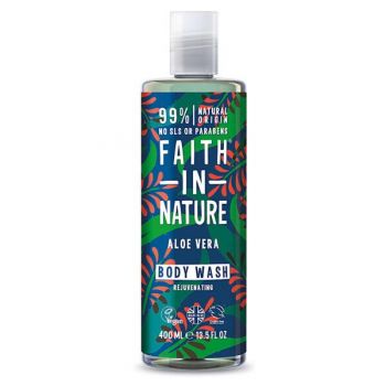 Gel de Dus Natural Reparator cu Aloe Vera Faith in Nature, 400 ml