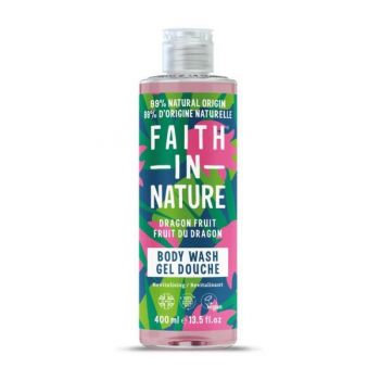 Gel de Dus Natural Revitalizant cu Fructul Dragonului Faith in Nature, 400 ml