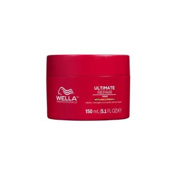 Masca de Reparare Intensiva cu AHA & Omega 9 pentru Par Deteriorat - Wella Professionals Ultimate Repair Mask, 150 ml