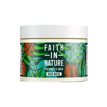 Masca Nutritiva cu Cocos si Unt de Shea pentru Par Uscat Faith in Nature, 300 ml