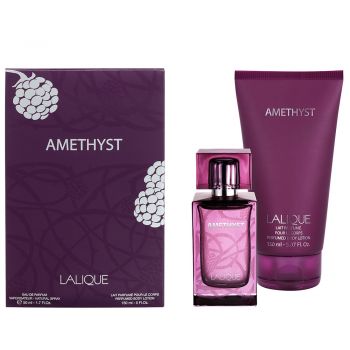 Set cadou Lalique Amethyst, Femei, Apa de Parfum, 50 ml + Lotiune de corp, 150 ml