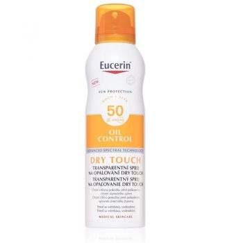 Spray invizibil cu SPF 50+ pentru corp Sun Protection Eucerin, 200 ml