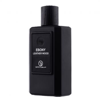 Apa de Parfum Ebony Leather Wood, Grandeur Elite, Barbati - 100ml