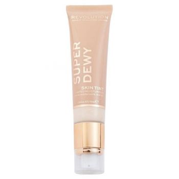 Crema Hidratanta Nuantatoare - Makeup Revolution Super Dewy Tinted Moisturiser, nuanta Light, 55 ml