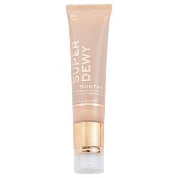 Crema Hidratanta Nuantatoare - Makeup Revolution Super Dewy Tinted Moisturiser, nuanta Medium, 55 ml