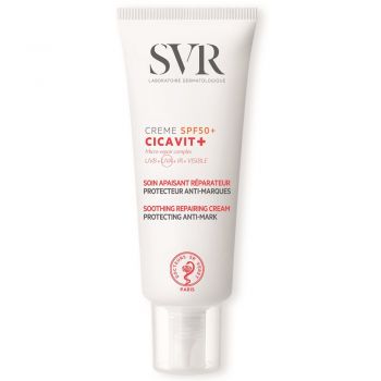 Crema reparatoare calmanta pentru protectie solara cu SPF 50+ Cicavit+ Svr, 40 ml