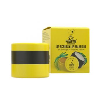 Exfoliant si Balsam pentru Buze - Dr PawPaw, 16 ml ieftin