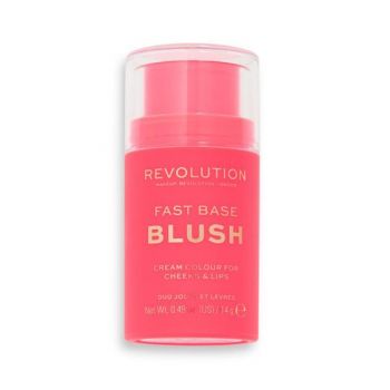 Fard Cremos pentru Obraz - Makeup Revolution Fast Base Blush Stick, nuanta Bloom, 14 g