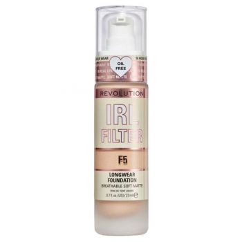 Fond de Ten - Makeup Revolution IRL Filter Longwear Foundation, nuanta F5, 23 ml