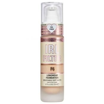 Fond de Ten - Makeup Revolution IRL Filter Longwear Foundation, nuanta F6, 23 ml