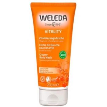 Gel de dus cu catina, Weleda Vitality, 200 ml