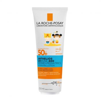 Lotiune Hidratanta cu protectie solara pentru copii, fata si corp SPF 50+ Eco-Tube La Roche Posay ANTHELIOS UVMUNE400 Dermo-Pediatrics, 75ml (Gramaj: 250 ml)