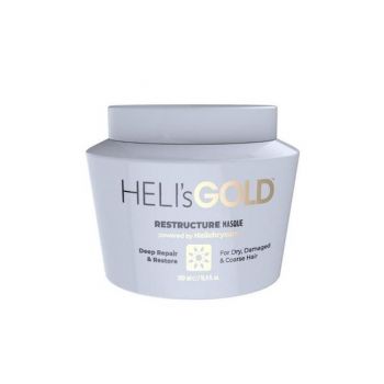 Masca Restructuranta pentru Par Uscat si Degradat - Heli's Gold Restructure Masque Deep Repair & Restore For Dry, Damaged & Coarse Hair, 500 ml