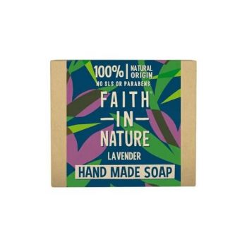 Sapun Natural Solid cu Lavanda - Faith in Nature Hand Made Soap Lavender, 100 g