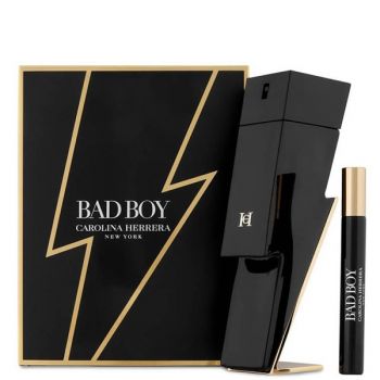 Set Carolina Herrera Bad Boy, Barbati, Apa de Toaleta 100ml + Apa de Toaleta 10ml