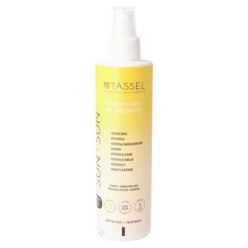 Spray cu protectie solara (UV) Tassel, ce hidrateaza, hraneste si descurca parul, fara parabeni sau sulfati 250 ml