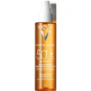 Ulei invizibil cu SPF50+ Cell Protect Capital Soleil Vichy, 200 ml