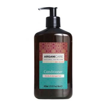 Balsam Reparator si Hidratant cu Ulei de Argan pentru Par Uscat si Deteriorat - Arganicare Conditioner For Dry & Damaged Hair, 400 ml