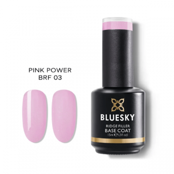 Baza pentru unghii 2in1 Bluesky Ridge Filler Base Coat Pink Power 15ml