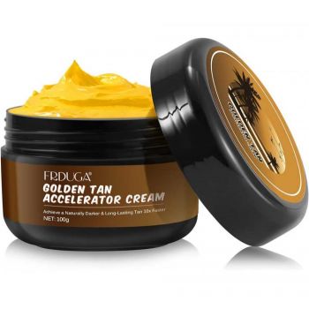 Crema Acceleratoare Premium pentru Bronz de 10 ori mai rapid, Efect Intensificator, Ingrediente 100% Naturale, Frduga