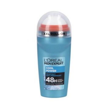 Deodorant Antiperspirant Roll-On pentru Barbati - L'Oreal Paris Men Expert Cool Power 48H, 50 ml