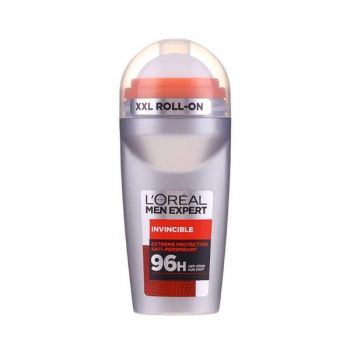 Deodorant Antiperspirant Roll-On pentru Barbati - L'Oreal Paris Men Expert Invincible 96H Non Stop, 50 ml