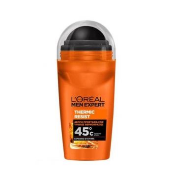 Deodorant Antiperspirant Roll-On pentru Barbati - L'Oreal Paris Men Expert Thermo Resist 45°C, 50 ml de firma original