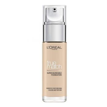 Fond de Ten - L'Oreal Paris True Match Super-Blendable Foundation, nuanta 0.5.N Porcelain, 30 ml