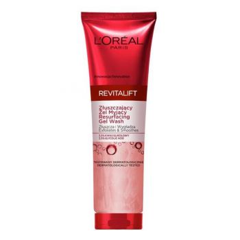 Gel de Curatare Exfoliant pentru Fata cu Acid Glicolic - L'Oreal Paris Revitalift Resurfacing Gel Wash Exfoliates & Smoothes, 150 ml