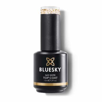 Lac unghii semipermanent Top Coat Bluesky UV Glitter 06 15ml