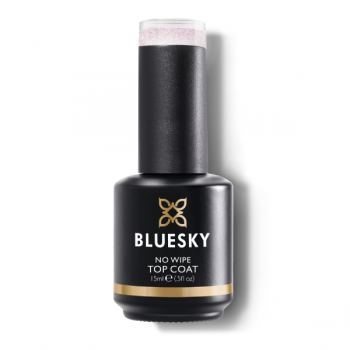 Lac unghii semipermanent Top Coat Bluesky UV Glitter 07 15ml