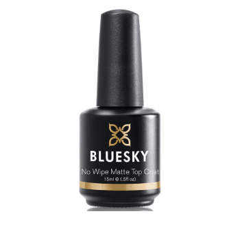 Lac unghii semipermanent Top Coat Bluesky UV Glitter Matte 15ml